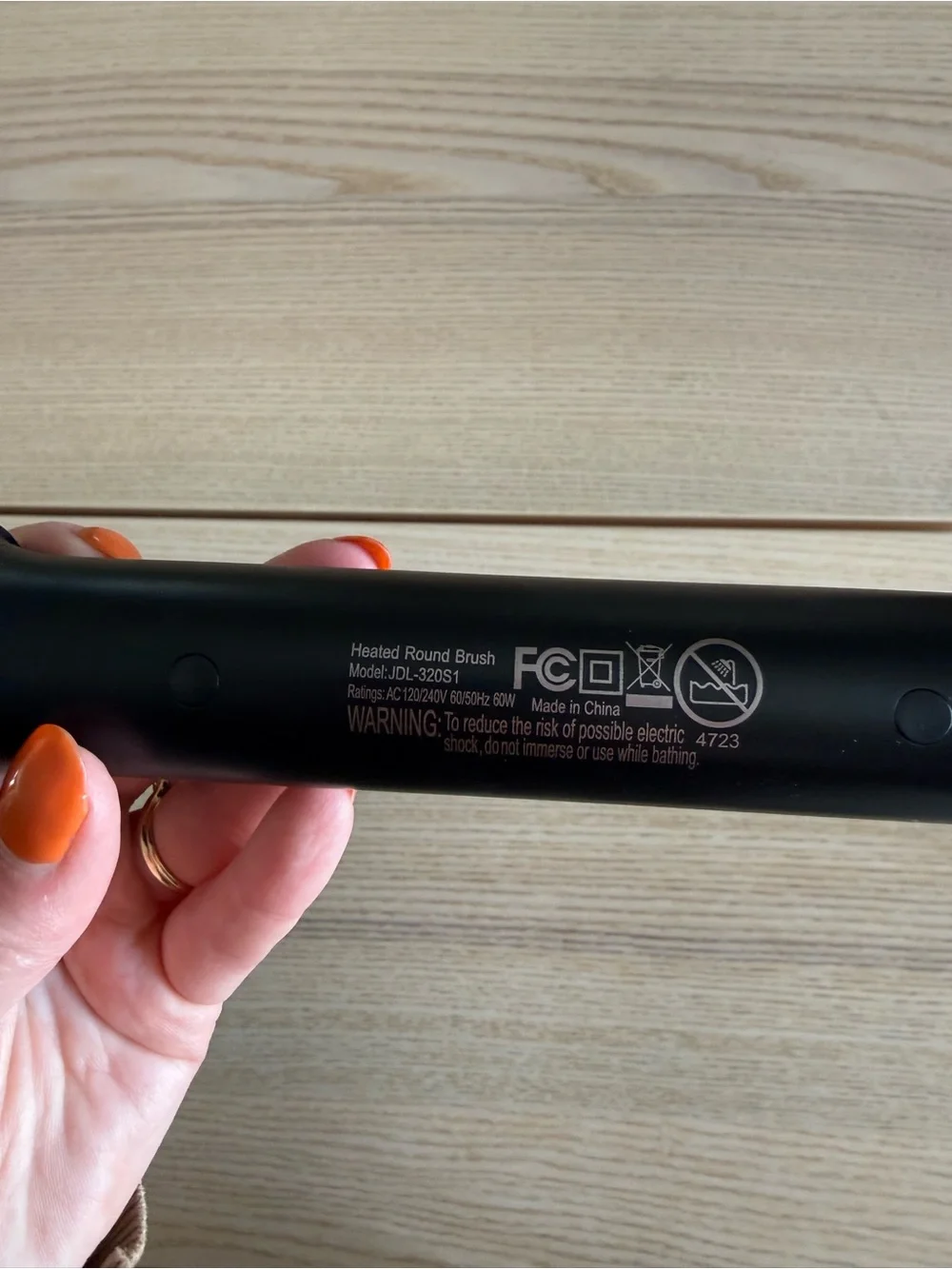Wavytalk Black and Rose Gold Hot Air Round Brush